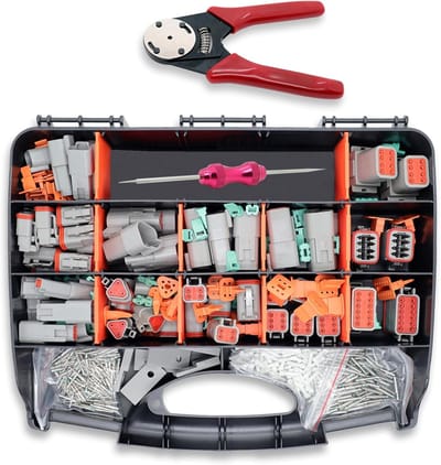 Elektrische Connectoren Kit - Automotive Connectoren - Waterdichte Verbindingen - IP67 Waterdicht - 528 Stuks - Zilver/Chroom
