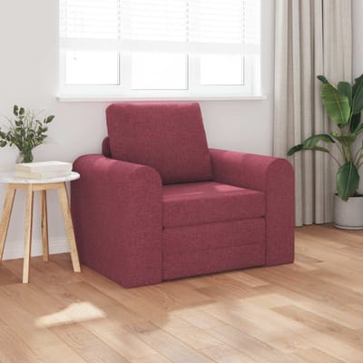 vidaXL - Slaapbank - Wijnrood - 98 - x - 71 - x - 83 - cm - Stof