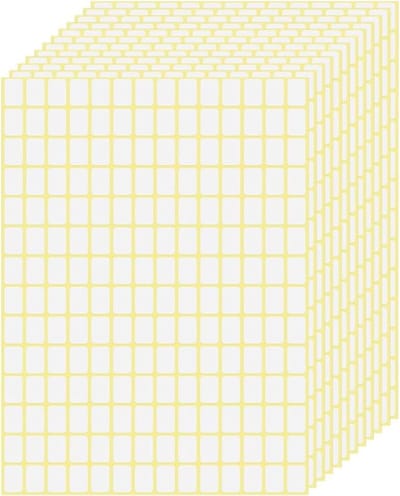 5880 Stuks Zelfklevende Labels - Universele Adreslabels 13 x 9 mm - Verwijderbare Huishoudlabels en Vrieslabels voor Keuken en Organisatie