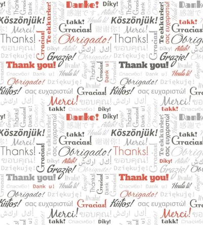 Fotobehang - Thank You 225x250cm - Vliesbehang