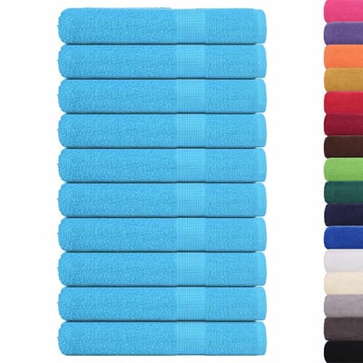 vidaXL - Saunahanddoeken - FROGN - 10 - st - 80x200 - cm - 360 - g/m² - turquoise
