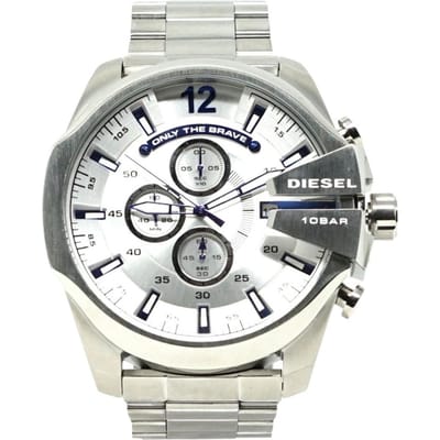 Diesel DZ4477 Mega Chief Silver Watch