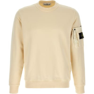 Stone Island Beige Katoenen Sweatshirt