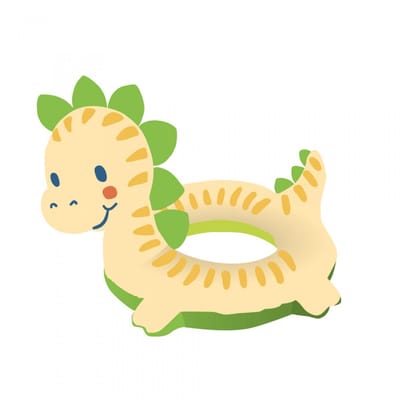 Heless poppen zwemring dino 35-45cm kunststof speelgoed.
