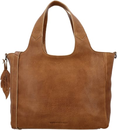 Hide & Stitches Earth Shopper - Handtas - Duurzaam Gelooid Leer - Meerdere Vakken - Verstelbare/Afneembare Schouderband - Praktisch - Leren Dames Tas - Bruin