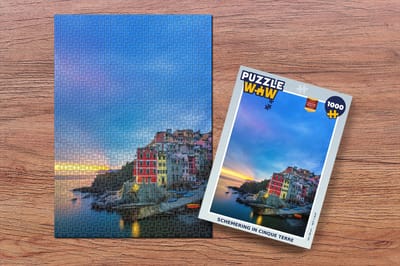 Puzzel Schemering in Cinque Terre - Legpuzzel - Puzzel 1000 stukjes volwassenen