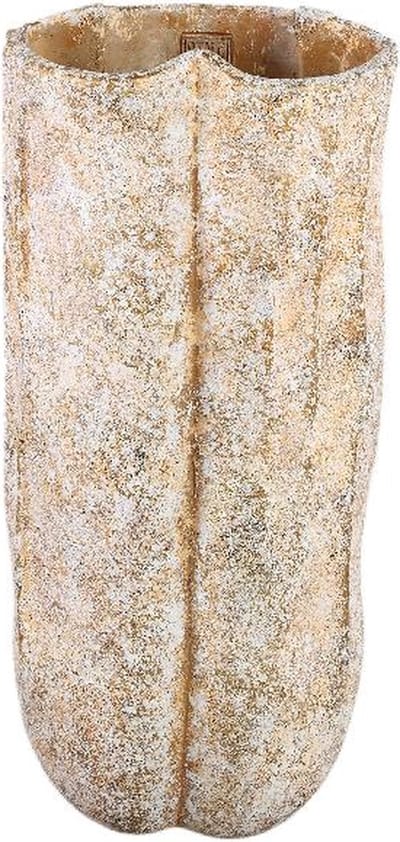 PTMD Bloempot Roddie - 23x22x50 cm - Cement - Creme