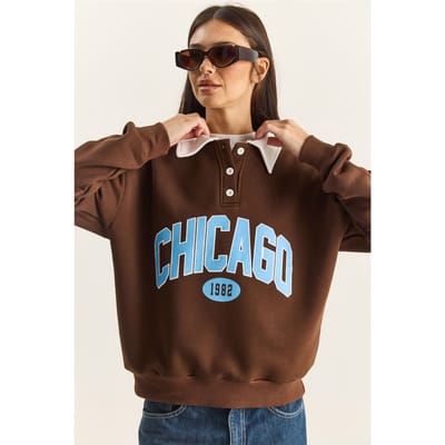 Oversized Geprinte Sweatshirt