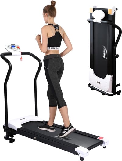 Elektrische Loopband - Opvouwbaar Fitnessapparaat - Thuis Sporten - 750W Motor - 102x32cm Loopvlak - Zwart