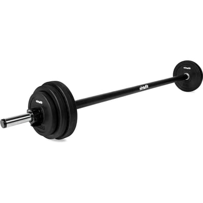 VirtuFit Aerobic Pump Halterset Pro Rubber - 20 kg - Hoogwaardig materiaal - Incl. Halterschijven en Lock Jaw Sluitingen - Halterschijven - Halterstang - Fitness gewichten - Halterstang met Gewichten