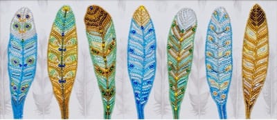 Borduurpakket met kralen/parels - The Bounty of Colors - De Gift van Kleuren - VDV - kralen borduren - parels borduren