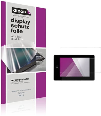 dipos – 2x Beschermfolie geschikt voor Balearis PRO 3 | Krasbestendige & heldere Screenprotector Ultra-Thin