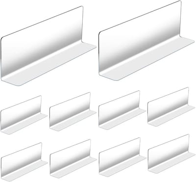 10 Stuks Transparante Separator Platen voor Tablets - Houten Plankverdeler, Basis Product Divider en Huisdier Scheiding