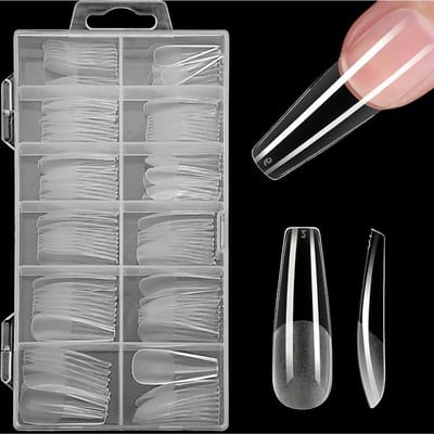 120 stuks Helder Mat Kunstnagels Kist Valse Nagels Manicure Nageltips Nagelverlengingssysteem BSW06