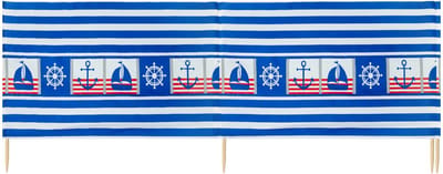 Garronda Strand Windscherm Met Stokken - Windscherm Strand – Windscherm – Camping – LA-EX-Wb-4m