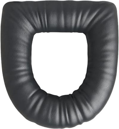 Toiletbrilhoes - WC kussen - Extra comfort - Elastisch strak passend - 40 x 38 cm - Grijs