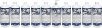 Handzeep Wilde Bessen 1 liter - set van 10 stuks - met gratis pomp - Voordeelverpakking