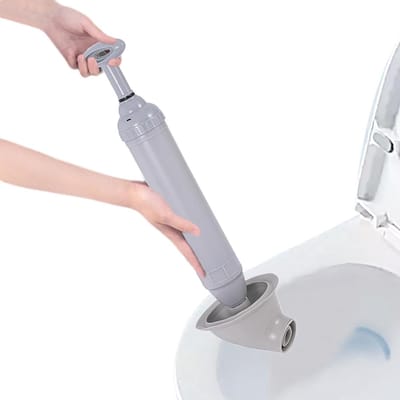 Hoge Druk Ontstopper - WC Zuiger - Afvoer Reinigen - Innovatief Vacuüm Ontwerp - 48 cm - Grijs
