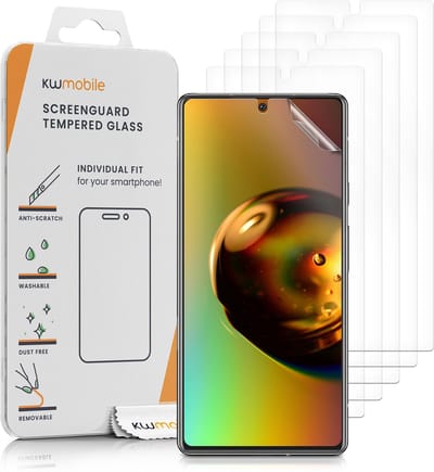 kwmobile 6x screenprotectors geschikt voor Google Pixel 6a - beschermende folie voor smartphone