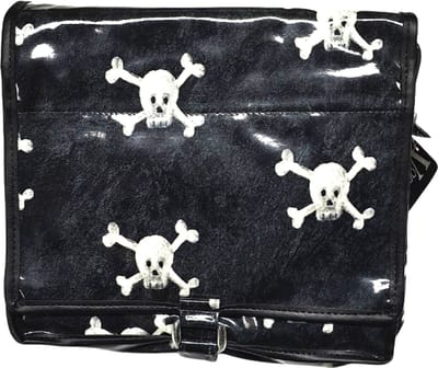 Vagabond - Toilettas - Combi - Hang-up/Deluxe Holdall - "Jolly Roger"- Afwasbaar - Gelamineerd Katoen - afmeting 26 x 7 x 23 cm.
