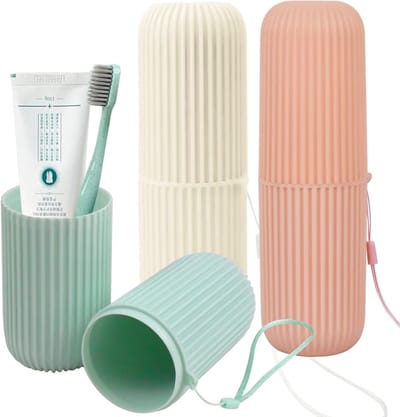 Multifunctionele Reiskoffer voor Tandenborstels - Draagbare en Stofdichte Opbergdoos voor Camping en Zakenreizen, Ideaal voor Reizen en Hygiëne