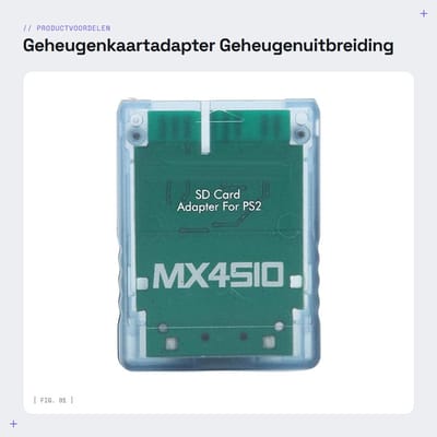 Dailygoods - Geheugenkaartadapter - Geheugenuitbreiding - Voor FAT-console - Blauw - Geheugenkaartadapter - Geschikt voor - Ideaal voor ret...