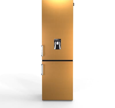 Nunki Large H2O – Koel-vriescombinatie – Waterdispenser – E-klasse – 268 liter – Brushed Bronze Texture