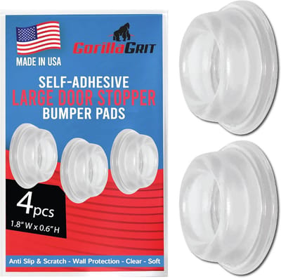 Deurstoppers Rubber - Muurstickers Deur - Muren Beschermen - Zelfklevend - 4 stuks - Transparant