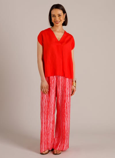 YEST Mila Tops - Hot Red - maat 42