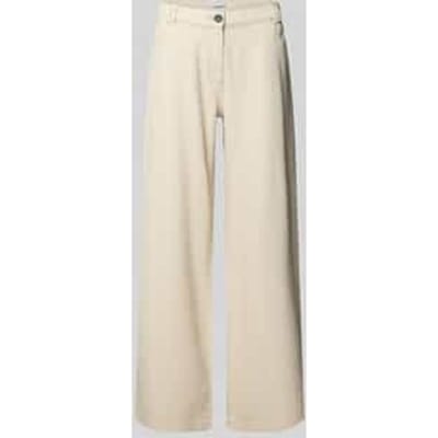 wide fit jeans met structuurpatroon