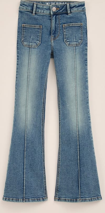 We Fashion 5-pocket Mid Waist Light Blue Maat: 152 | Spijkerbroeken Outlet | Unisex | Blauw