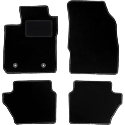 Zwarte veloursmatten voor: Ford Ka+ hatchback (2014-)