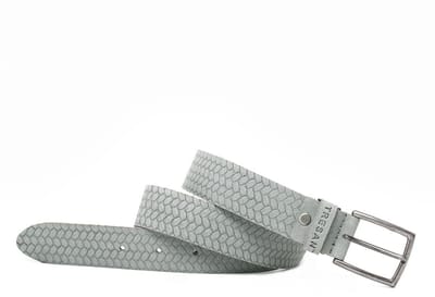 TRESANTI | EMILANO | Nubuck riem met patroon | Concrete Grijs | Size 95