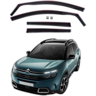 Wind deflectors - SCOUTT - Citroen C5 Aircross - Gerookt - Versterkt acryl - Eenvoudige installatie