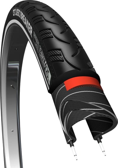 Buitenband CST Breaker 28 x 1½ / 40-635 mm anti lek - zwart met reflectie
