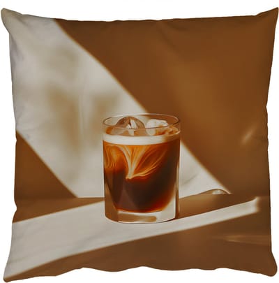 Sierkussens - Kussentjes Woonkamer - 50x50 cm - Glas - Ijskoffie - Schaduw - Bruin
