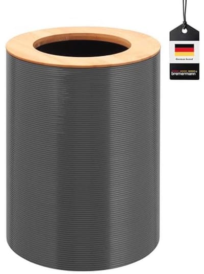 Afvalemmer voor Badkamer 5,5 Liter - Bamboe en Kunststof
