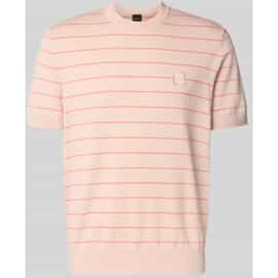 regular fit T-shirt van mix van katoen en kasjmier model 'KANACHO'