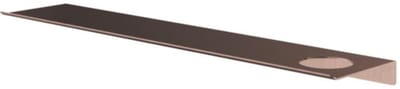Hotbath &More Shelves - Planchet 60 Cm - Inclusief Bevestigingsrails - Met 1 Uitsparing - Voor Zeepdispenser of Beker - Geborsteld Koper PVD