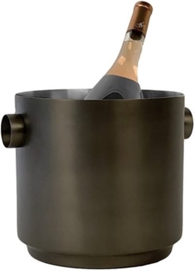 XLBoom Rondo Wijnemmer - RVS - Zwart - 27 × 23 × 22 cm