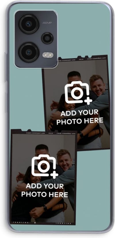Gepersonaliseerd - Case Company® - Hoesje geschikt voor Xiaomi Redmi Note 12 hoesje - Polaroid Zwart - Soft Cover Telefoonhoesje - Bescherming aan alle Kanten en Schermrand