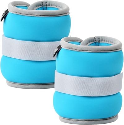 Set Enkelgewichten 0.25/0.5 kg, Gewichten voor Armen en Benen, Ideaal voor Fitness, Jogging en Aerobics, Versterk je Training met Comfortabele Gewichtscuffs