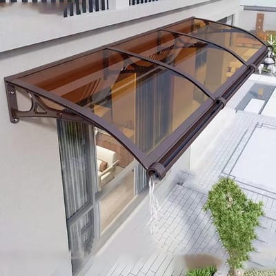 Deurluifel Waterdicht - Veranda Dak - Bescherming Buiten - Geluidsreducerend Regenwater Systeem - 60 x 100 cm