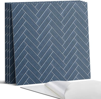 Coloray Wandpanelen Zelfklevend - Visgraatpatroon Zelfklevende Wandpanelen - 50 cm x 50 cm - Marine Wandpaneel PVC - 5 stuks - Texturen Wandpanelen Zelfklevend - Wandpaneel Keuken - Wandpanelen Badkamer
