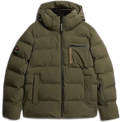 Superdry Ski Sports Gewatteerde Jas Khaki Grootte: S