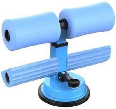Buikroller Fitnessapparaat - Buiktrainer Core - Buikspieren Trainen - Krachtige Zuignappen - 30 x 20 x 10 cm - Blauw
