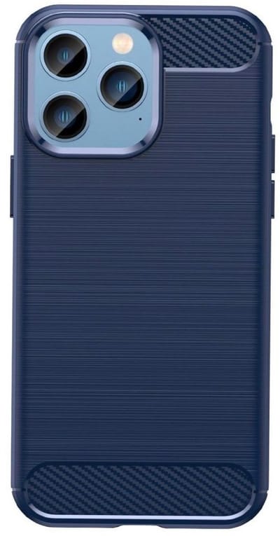 Mobiq Carbon Look Hoesje geschikt voor iPhone 16 Pro - Flexibele TPU Case