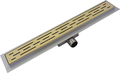 RVS Douchegoot 70 cm Geborsteld Goud
