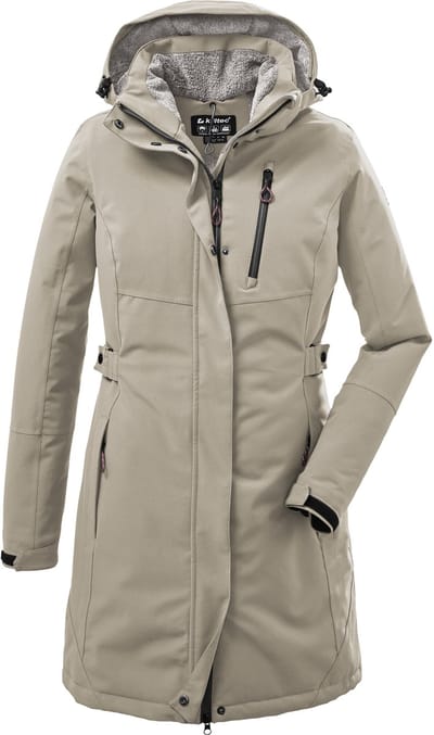 Killtec KOW 165 Women Parka - Winterjas - Dames - Light Taupe - Maat 40