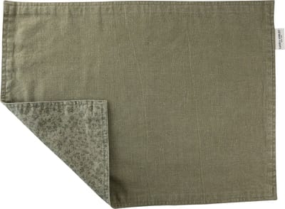 Laura Ashley Kitchen Linen Collectables Placemats Sage green dubbelzijdig - Wild Clematis - 48x35cm